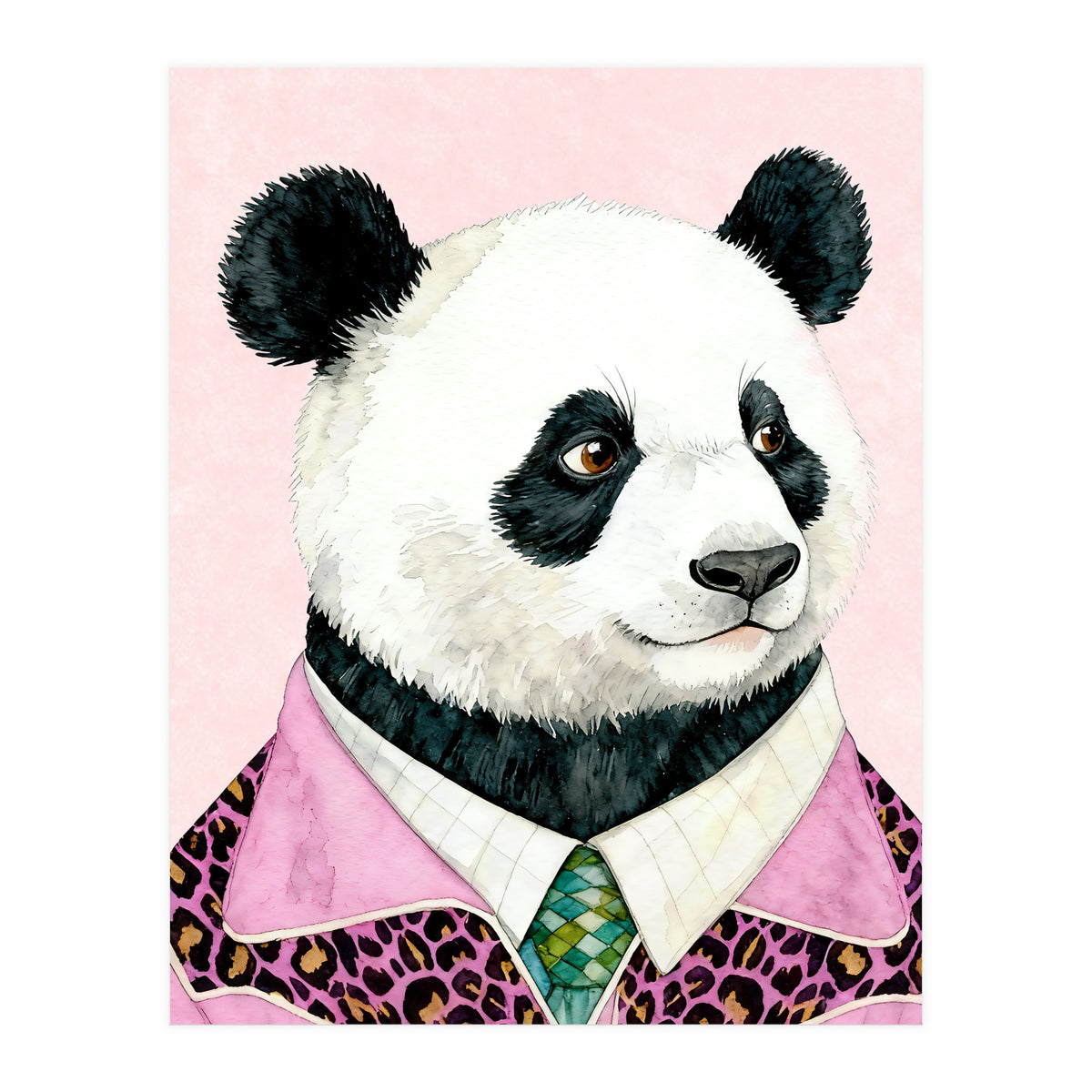 Panda Animal Fashion  (Print Only)