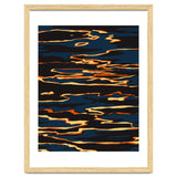 Sunset Reflection, Positivity Hope Growth Optimism Mindset, Nature Marble Dark Ocean thumbnail