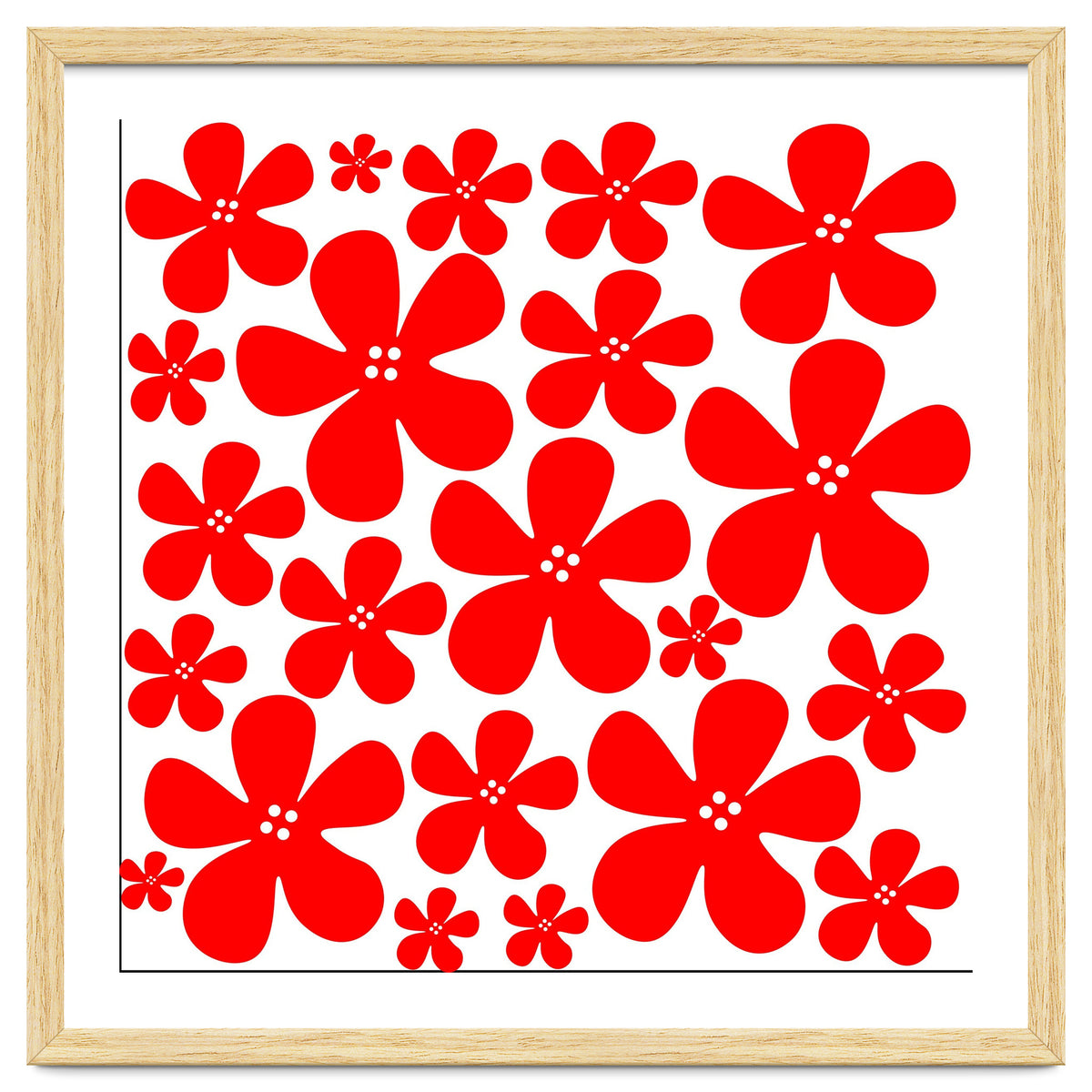 Red Flowers Pattern