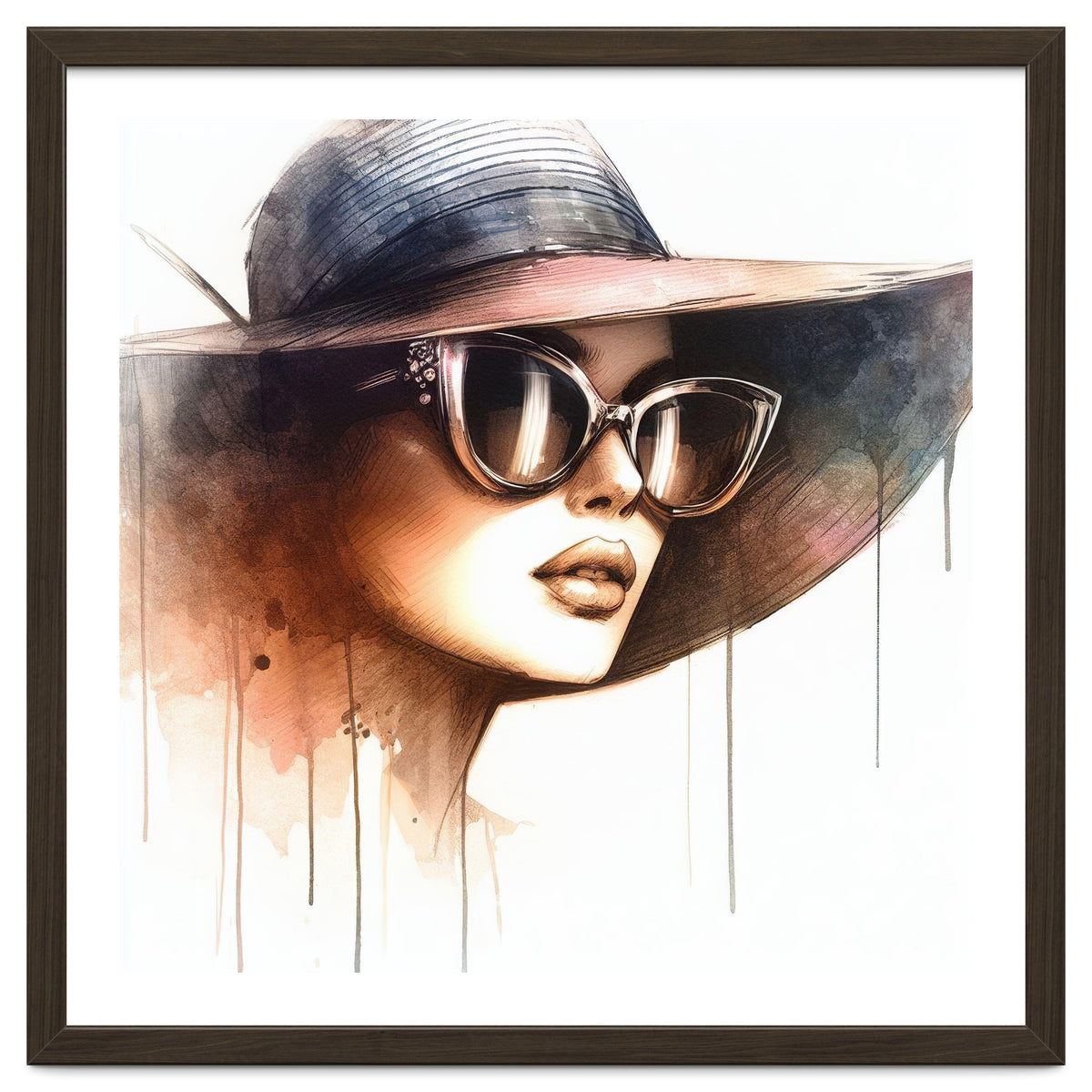 Watercolor Elegant Woman #2