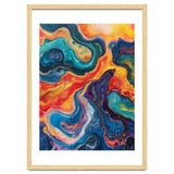 Vibrant Fluid Acrylic Pour Abstract Art thumbnail