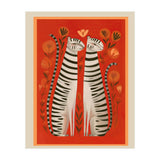 Striped Cat Pair (Print Only) thumbnail