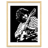 Pat Metheny American Jazz Guitarist Legend in Monochrome 3 thumbnail