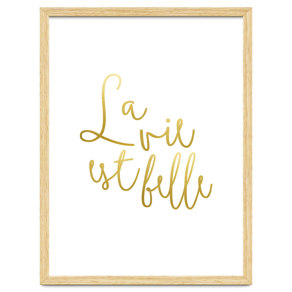 La vie est belle #society6 #typography #buyart