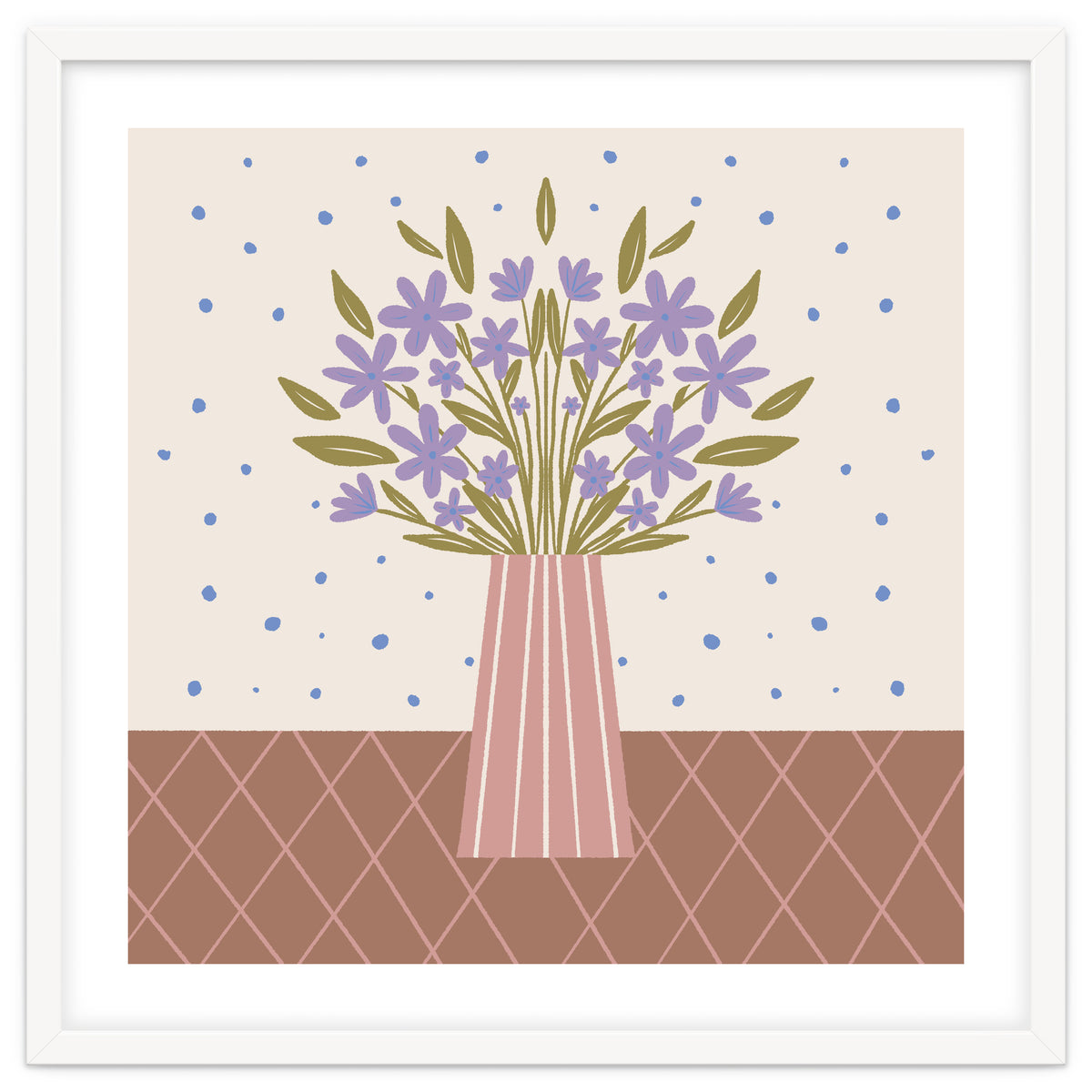 Flower Vase Mocha Mousse