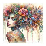 Dreamer with Floral Crown (Print Only) thumbnail