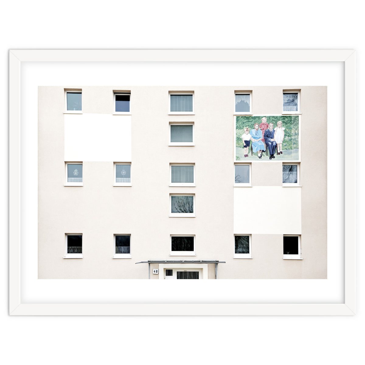 Family Painting on the wall of the residential