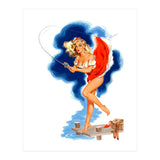 Pinup Sexy Girl And A Fishing Accident (Print Only) thumbnail