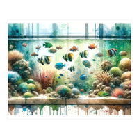 Colorful Aquarium Fish Tank (Print Only)