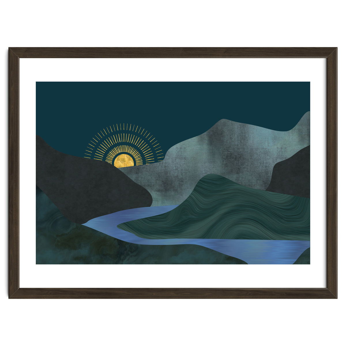 Abstract Landscape Sunrise