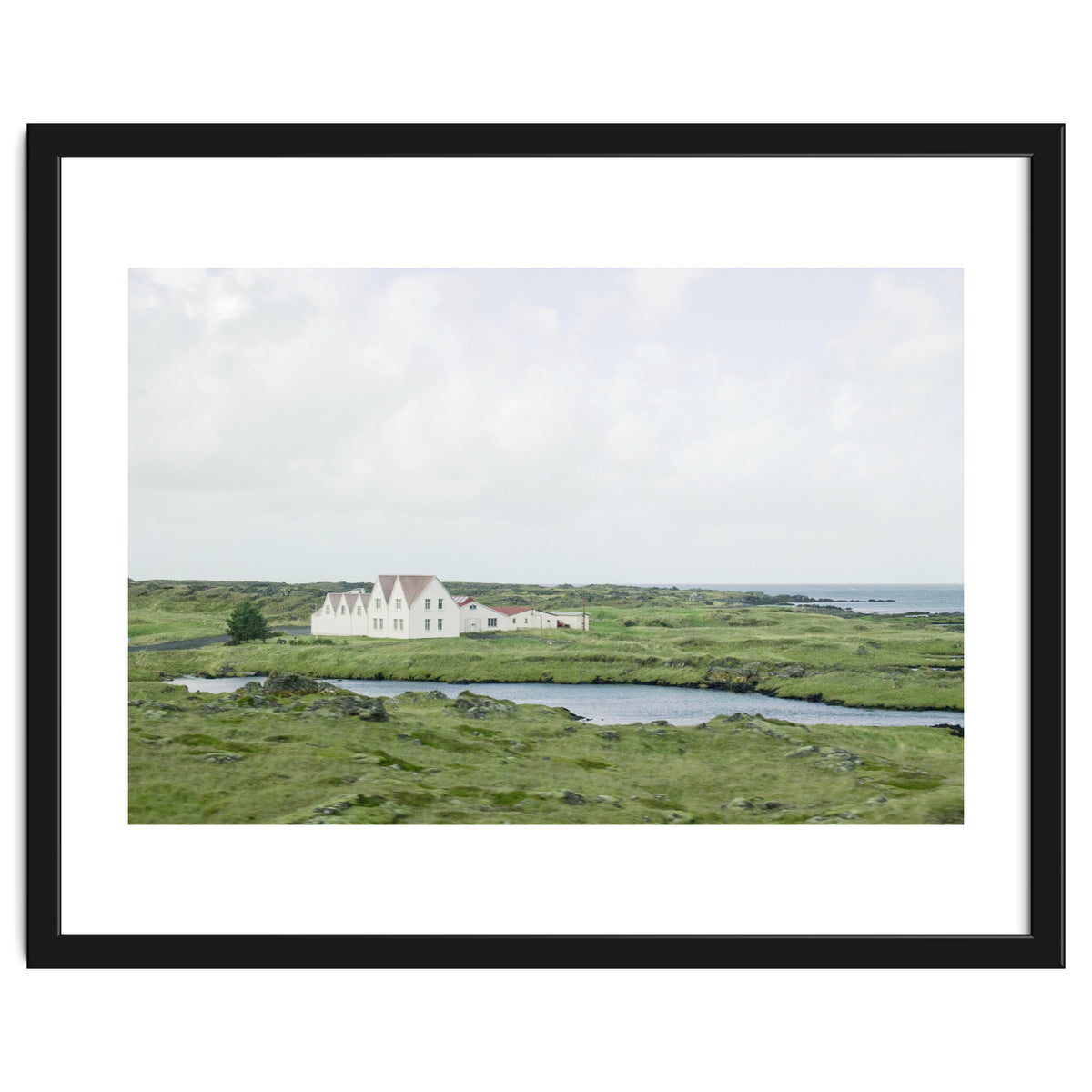 House in the green field - Iceland