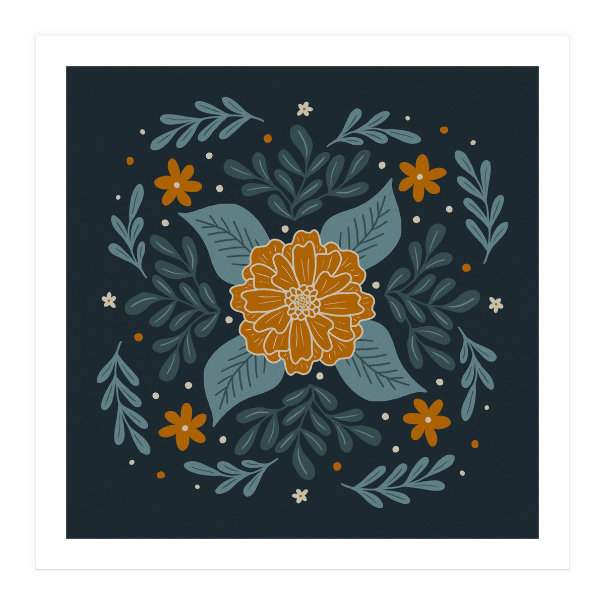 Circular Flowers 3 (Print Only)