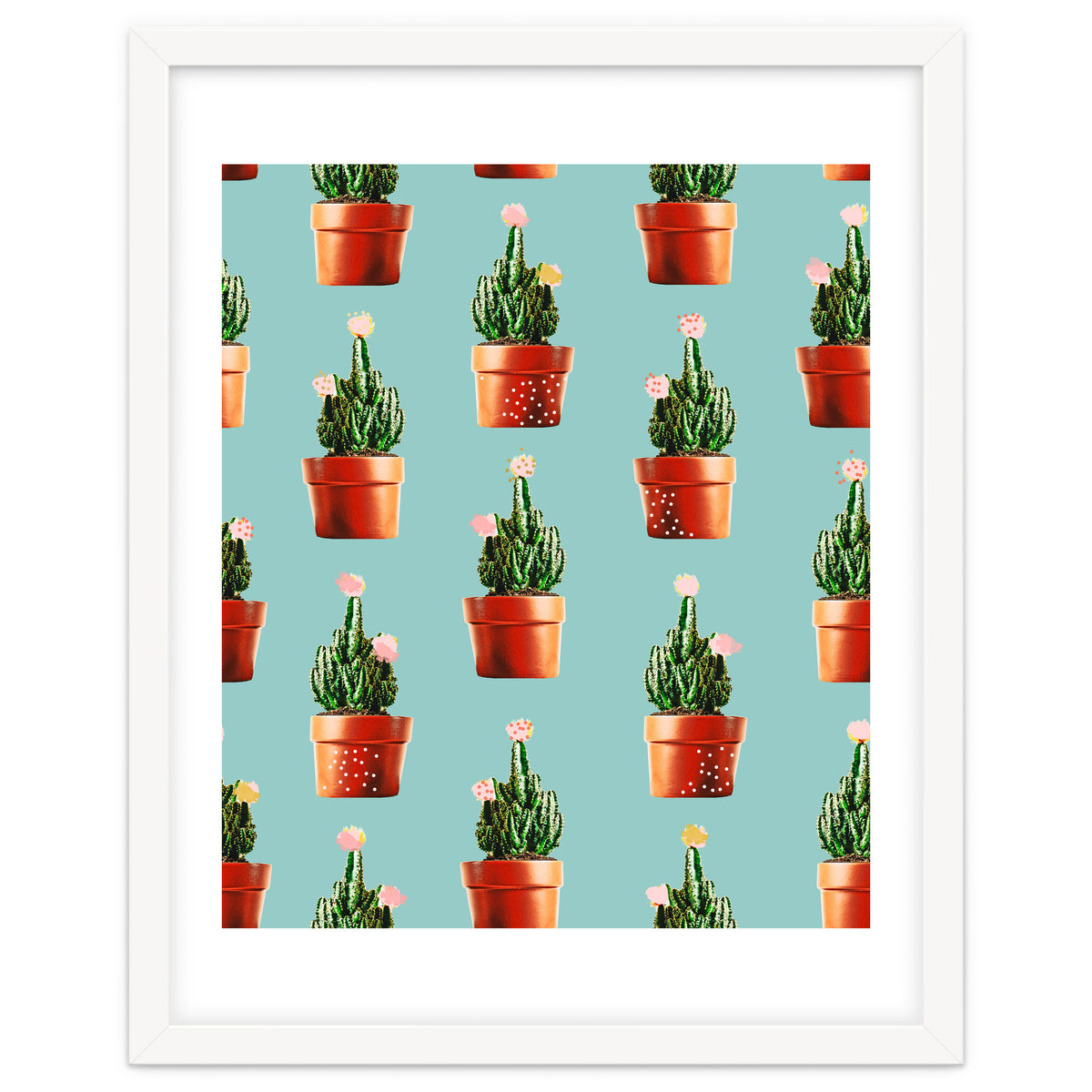 Cactus in Copper Pots #society6 #decor #buyart