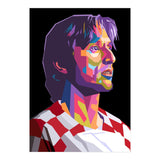 Luka Modric pop art portrait (Print Only) thumbnail
