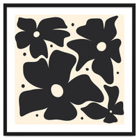 Abstract Monochrome Flowers 3