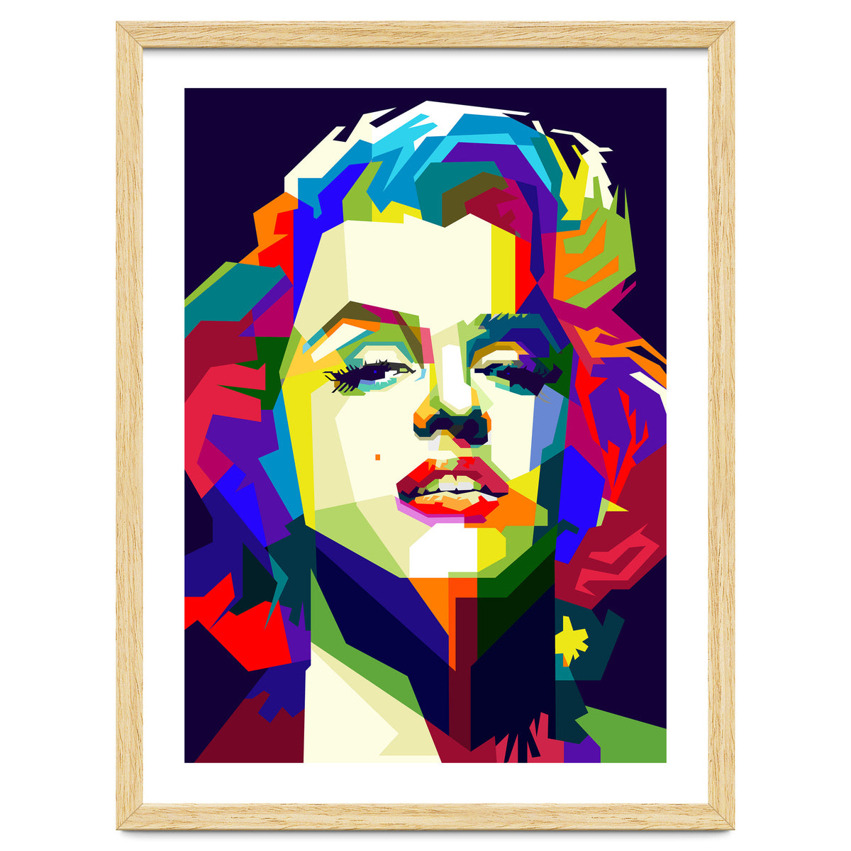 Marilyn Monroe Hollywood Icon Pop Art WPAP