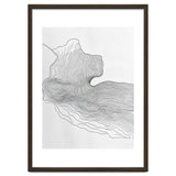 Abstract Black And White Organic Flowing Lines Pattern thumbnail