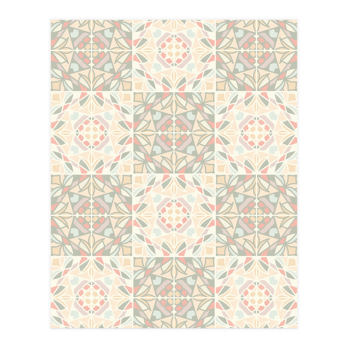 Kaleido Glass Pastels Tiles (Print Only)