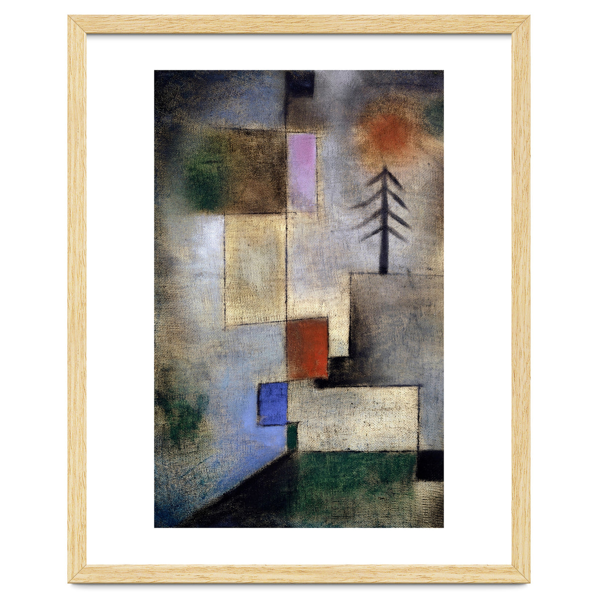 Paul Klee Small Fir Tree Abstract Painting
