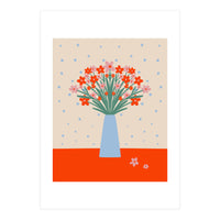 Cute Floral Vase (Print Only)