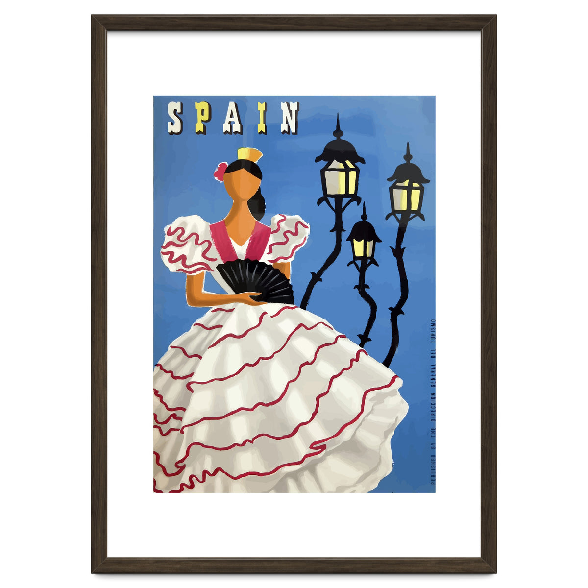 Spain, A Lady in Traditional Costume