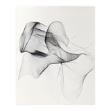 Abstract Black And White Flowing Lines Art (Print Only) thumbnail