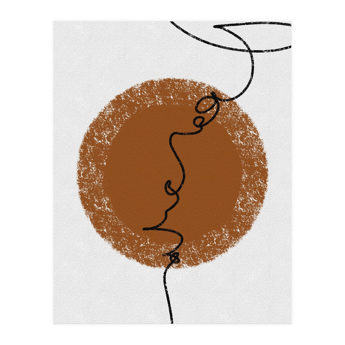 Abstract Brown and Black Lines (Print Only)