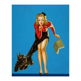 Pinup Girl And Dog Tricks (Print Only) thumbnail