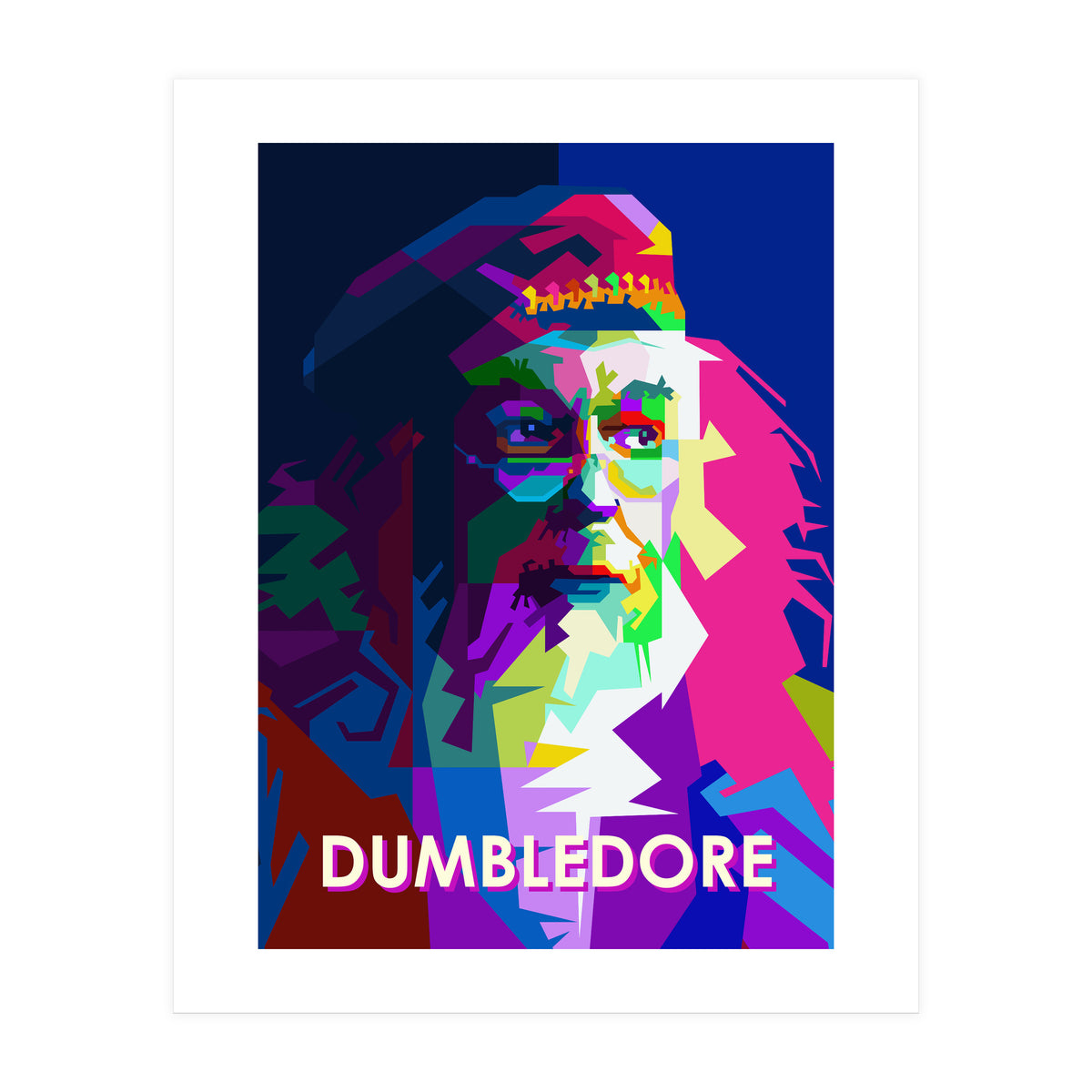 Albus Dumbledore In Pop Art WPAP (Print Only)