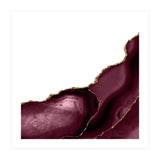 Burgundy & Gold Agate Texture 26  (Print Only) thumbnail