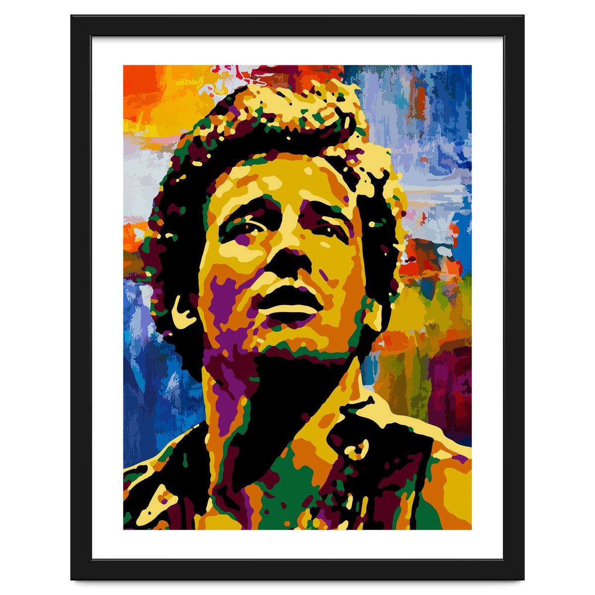 Bruce Springsteen Colorful abstract