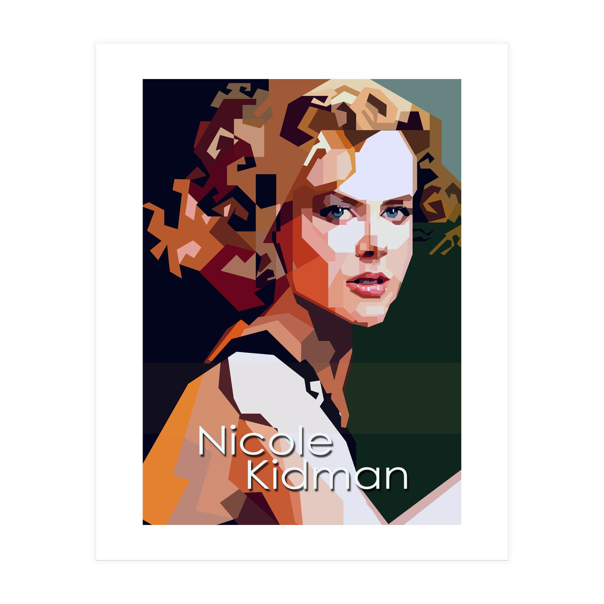Nicole Kidman Hollywood Actress Retro Style (Print Only)