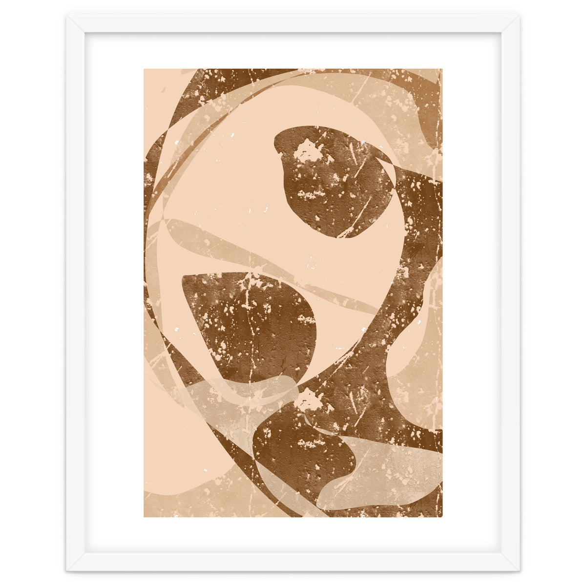 Abstract Brown Scratch