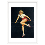 Pinup Girl Crossing The Barbed Wire thumbnail