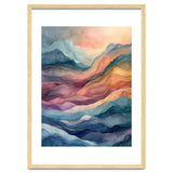 Abstract Fluid Mountain Landscape Art thumbnail