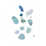 Watercolor Aqua Abstract Spots I (Print Only) thumbnail