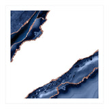 Navy & Rose Gold Agate Texture 27 (Print Only) thumbnail