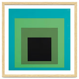 JOSEF ALBERS - HOMAGE TO THE SQUARE GREEN BLACK thumbnail