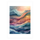 Abstract Fluid Mountain Landscape Art (Print Only) thumbnail