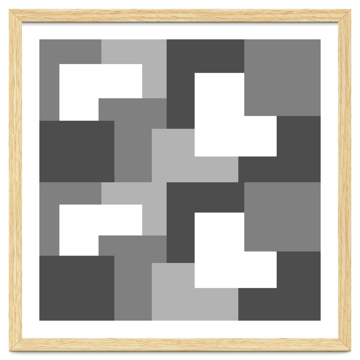 Grey Abstract Square Tiles