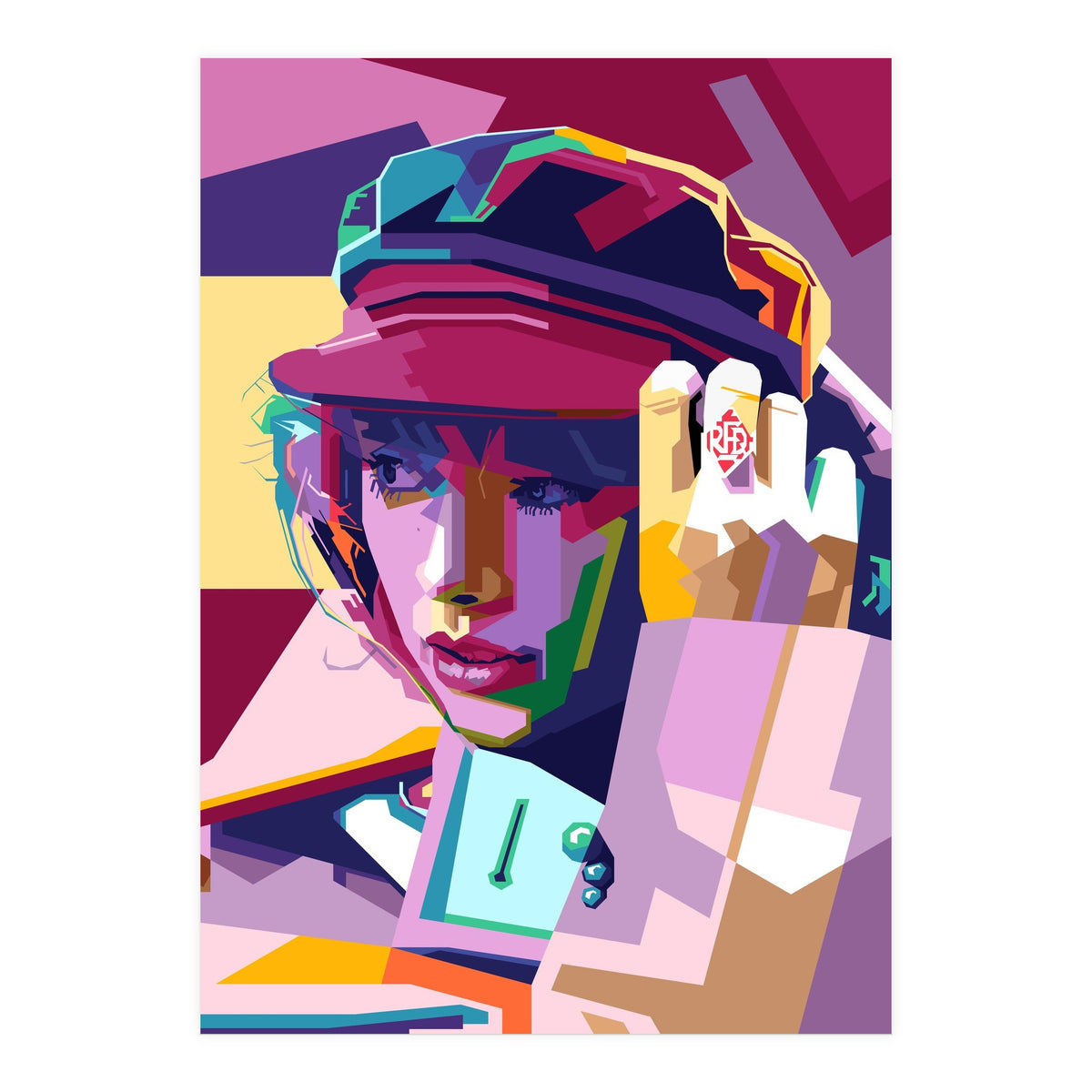 Taylor Swift Style WPAP (Print Only)