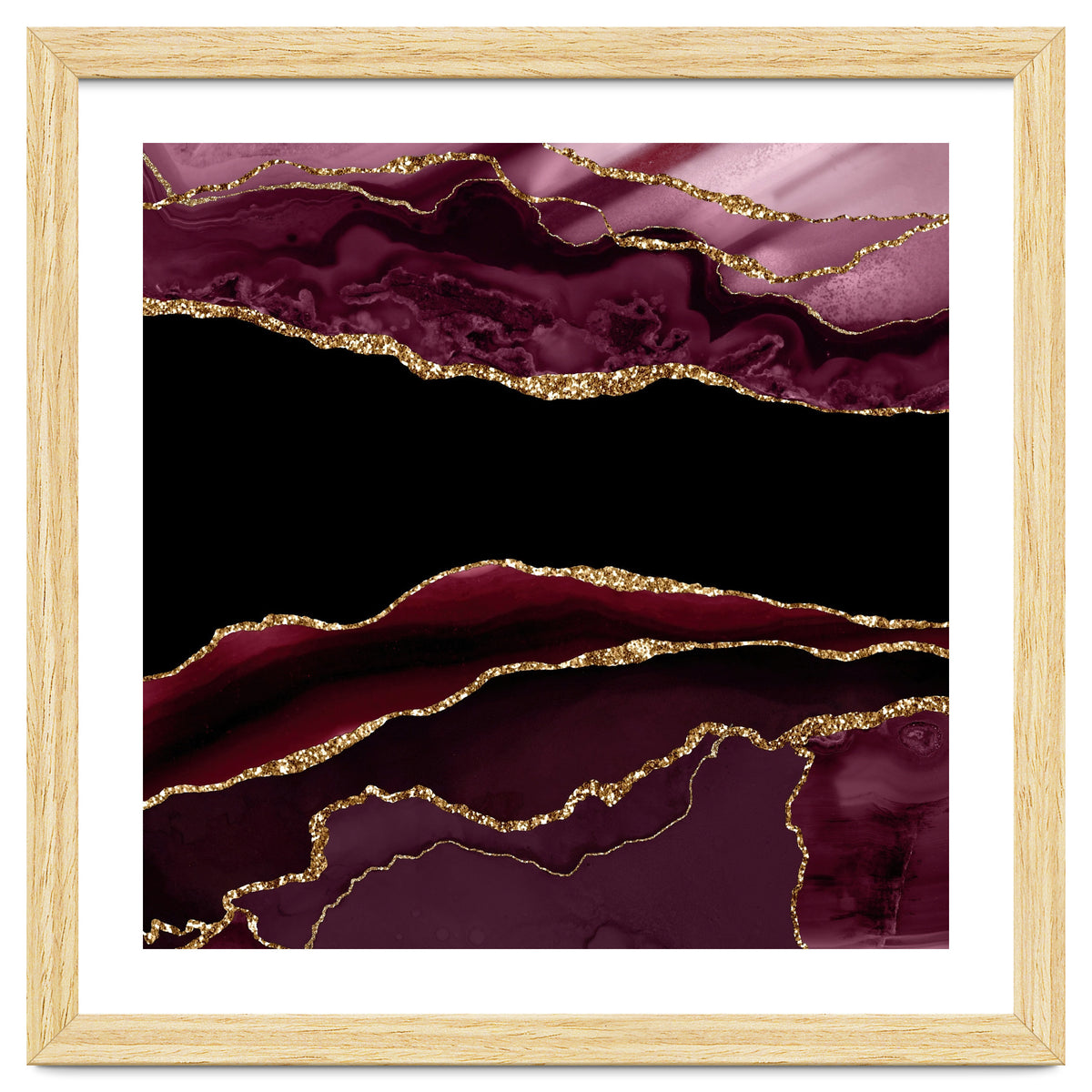 Burgundy & Gold Agate Texture 11