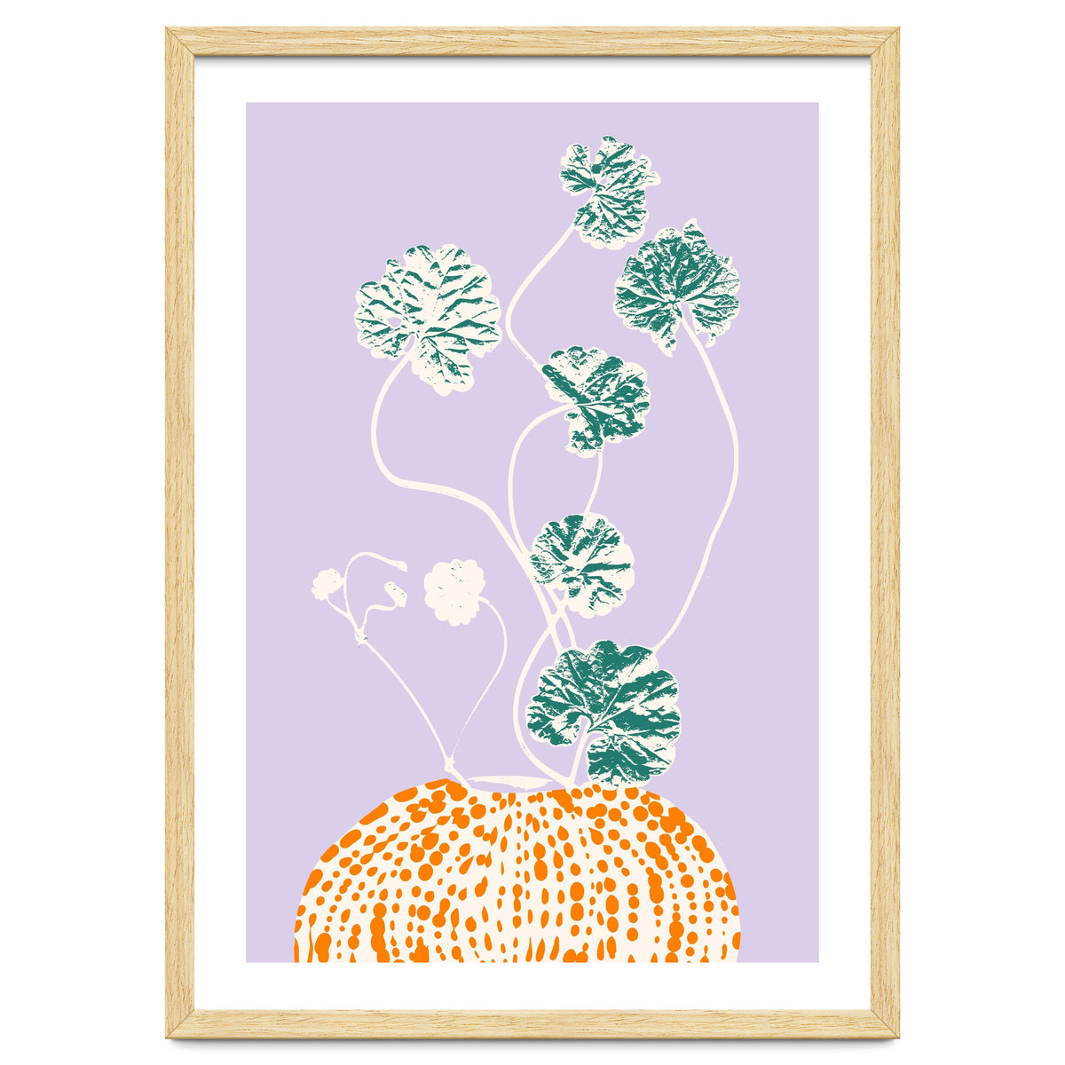 Plant based happyness Ajuga still life