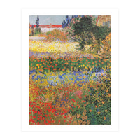 Vincent van Gogh – Flowering Garden – Classic Floral Masterpiece (Print Only)