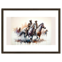 Cowboy Riders On Horses