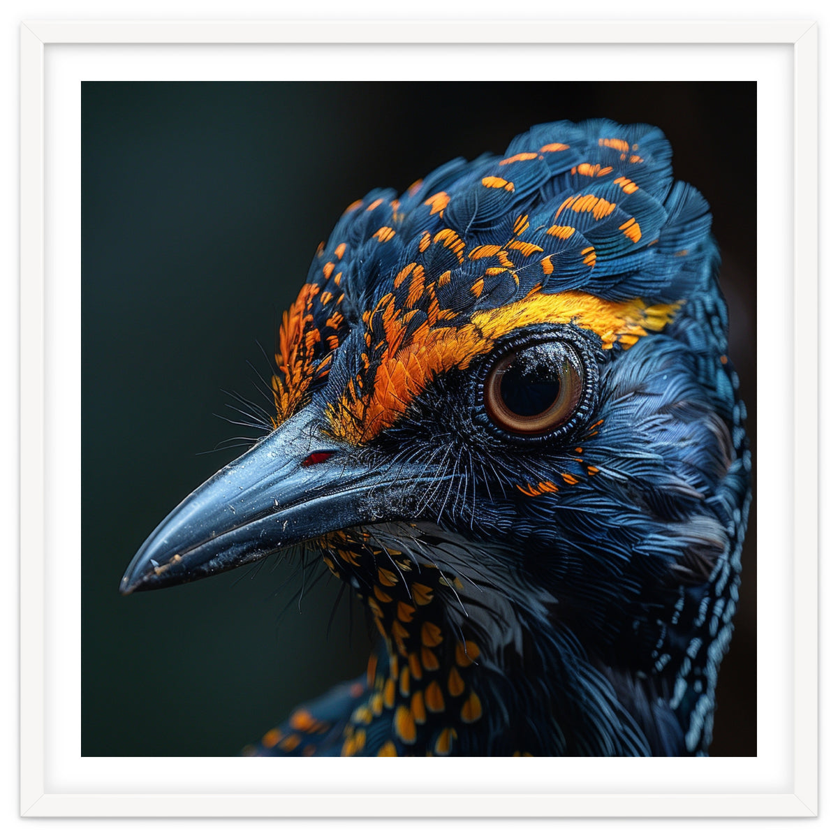 Close Up Of A Colorful Bird Head And Eye