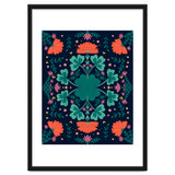 Clovers And Flowers Teal and Orange thumbnail