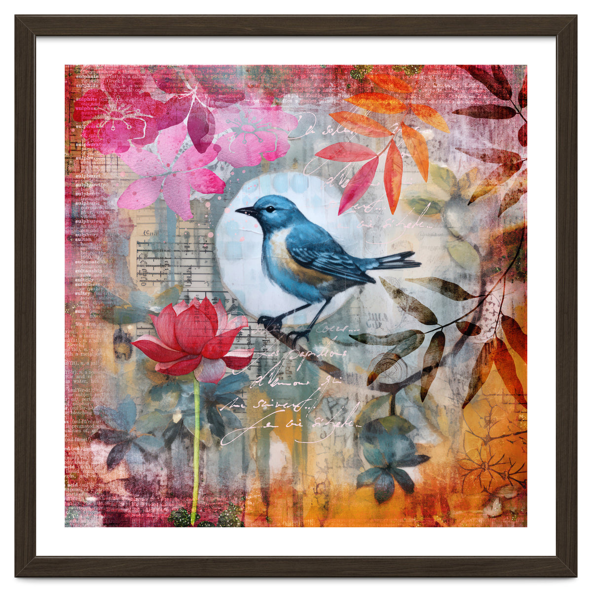 Bird Colorful Collage