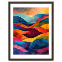 Abstract Rainbow Mountain Landscape