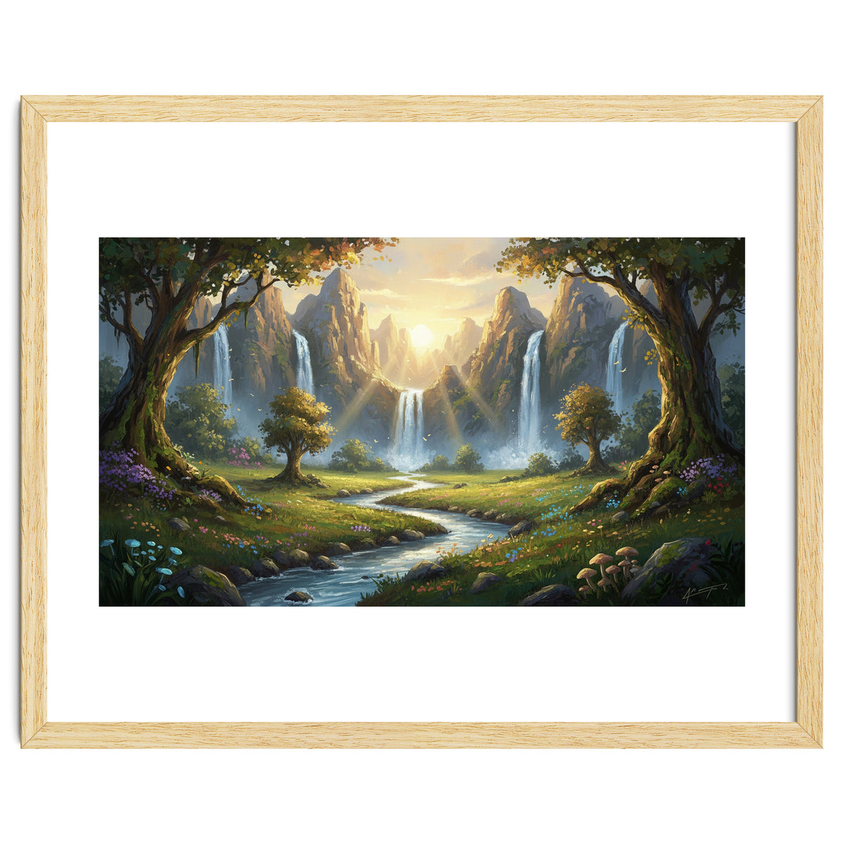 Enchanted Waterfall Meadow